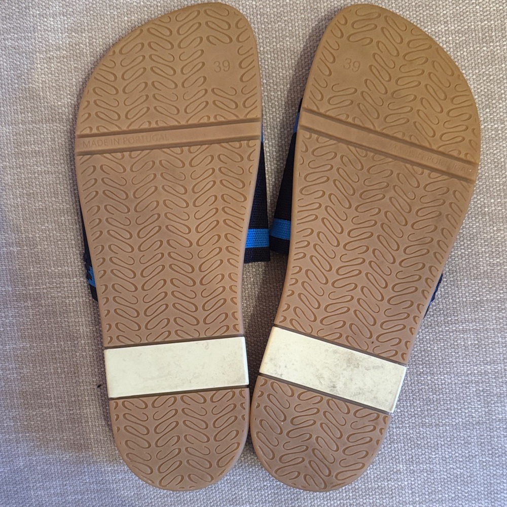 Message Mullen Blue Slide Sandals - Picture 2 of 4